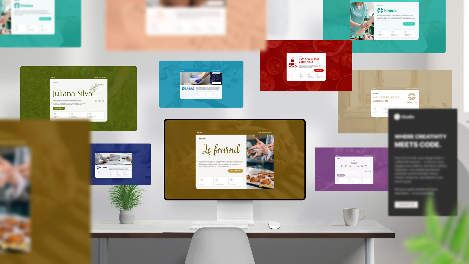 onepage carte de visite cover