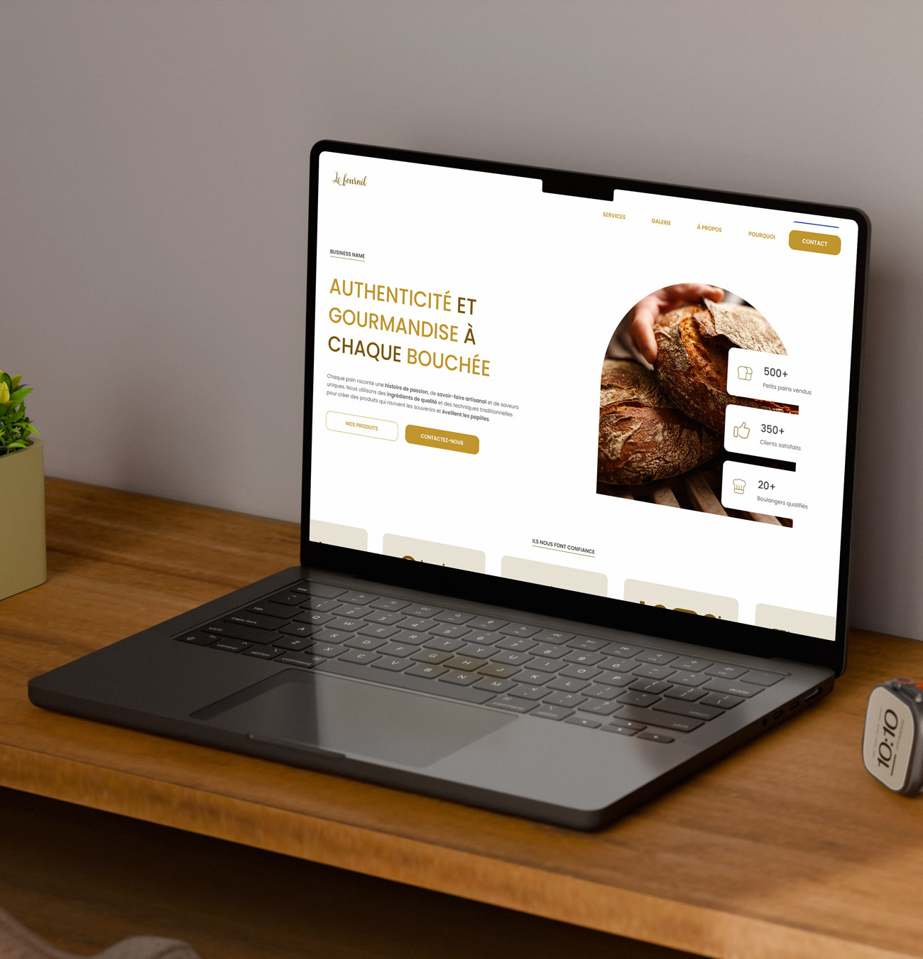 onepage wordpress secteur boulangerie