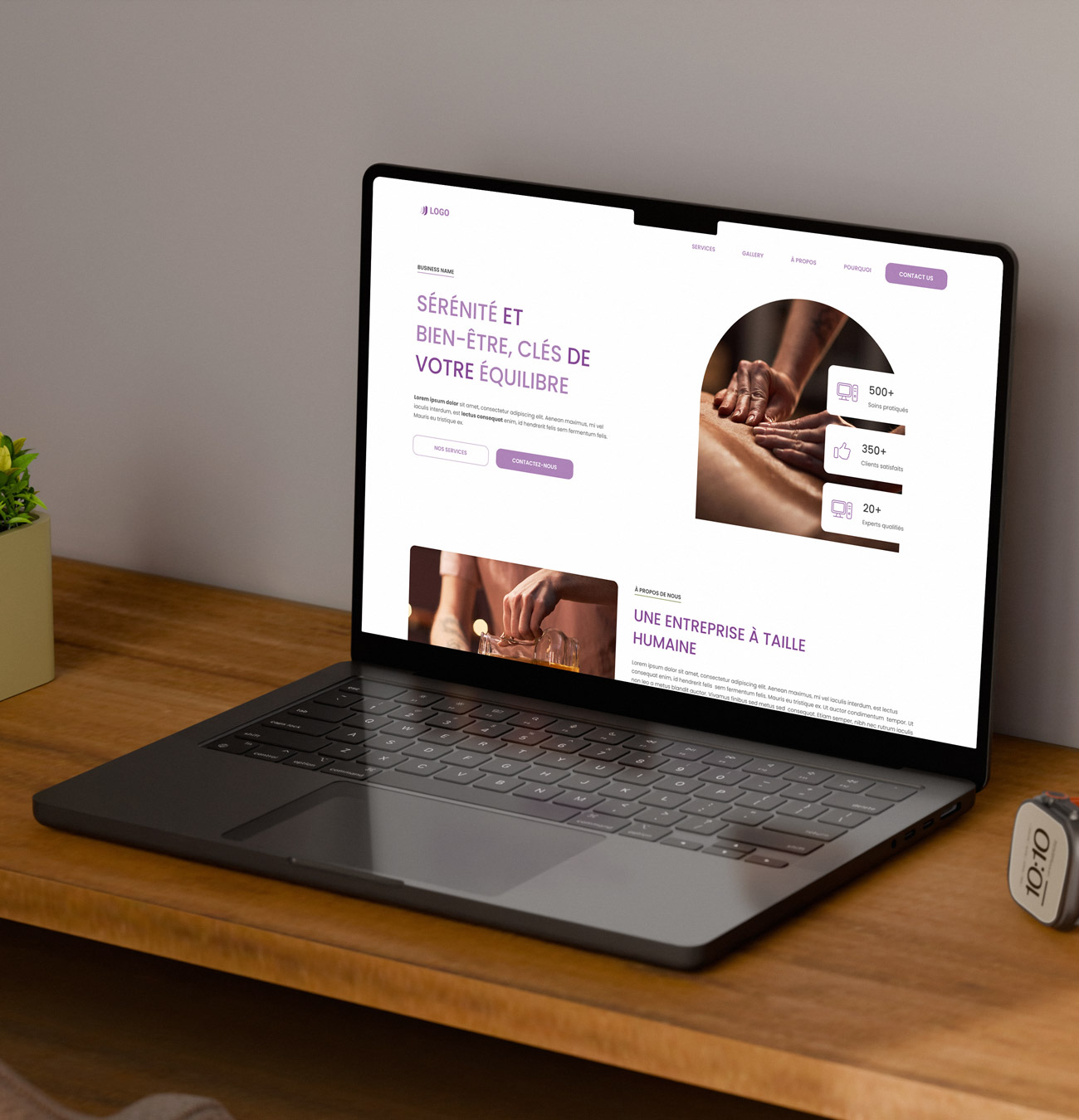 onepage wordpress secteur spa bien etre